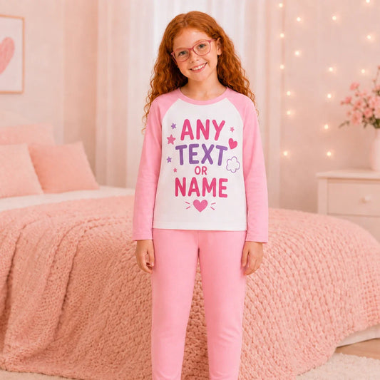 Personalised Kids Pyjamas – Any Name, Wording or Design