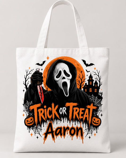 Personalised Masked Horror Halloween Trick or Treat Bag