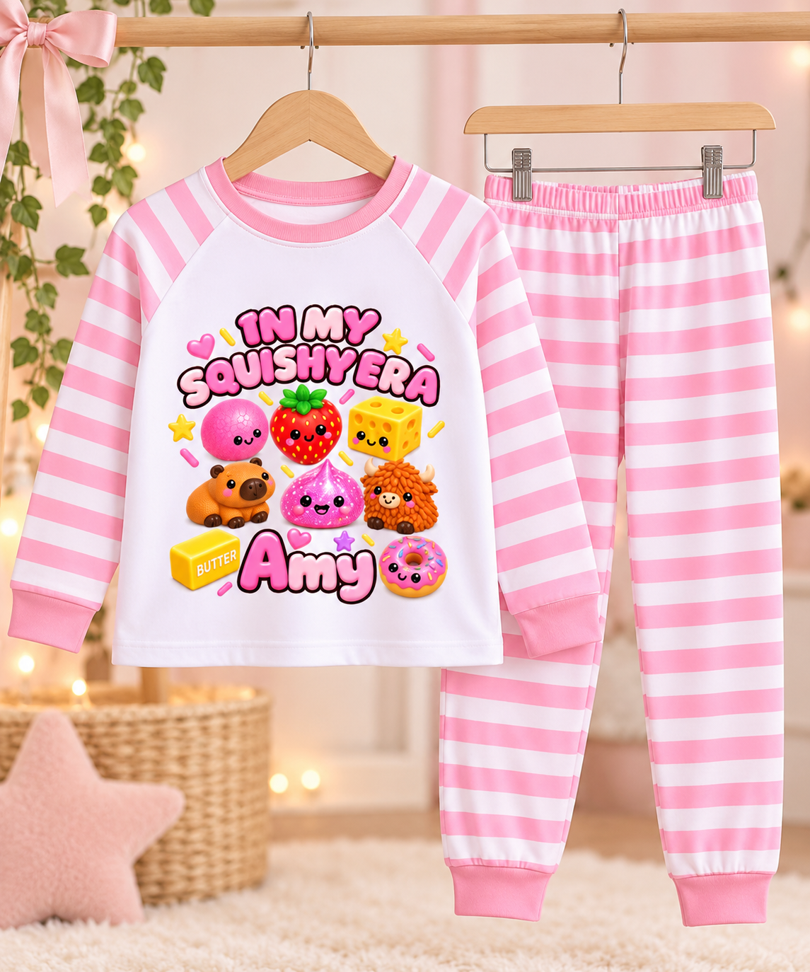 Personalised Girls Squishy Era Pyjamas