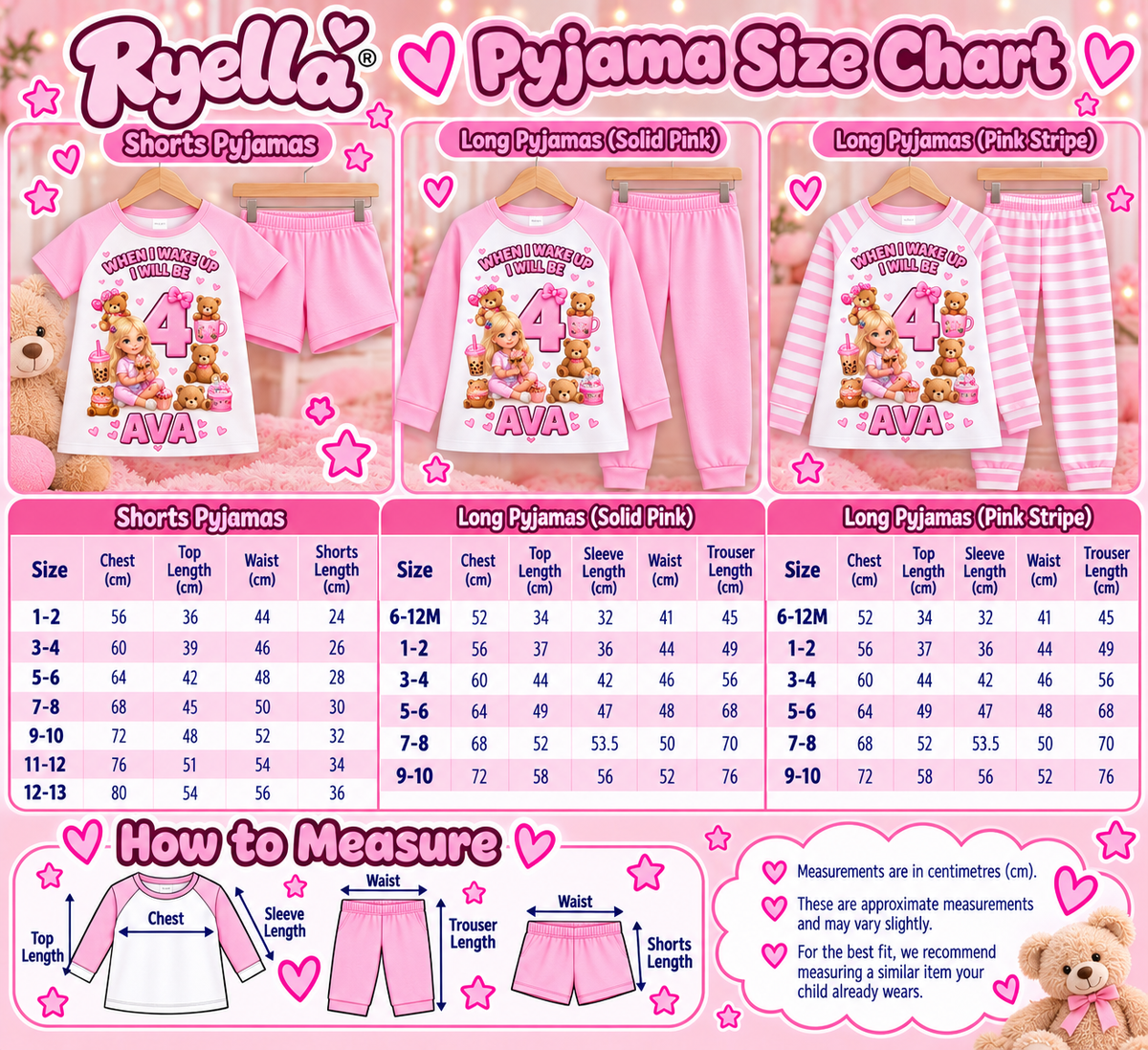 Personalised Capybara Birthday Pyjamas – When I Wake Up PJs
