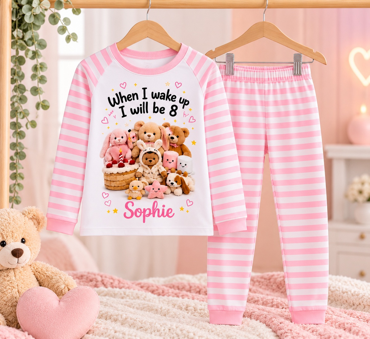 When I Wake Up Birthday Pyjamas – Personalised Name & Age