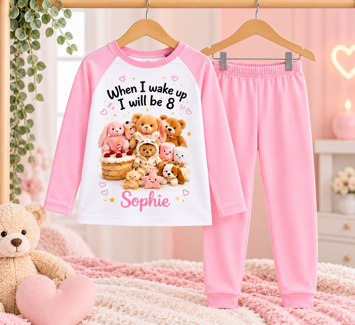 When I Wake Up Birthday Pyjamas – Personalised Name & Age