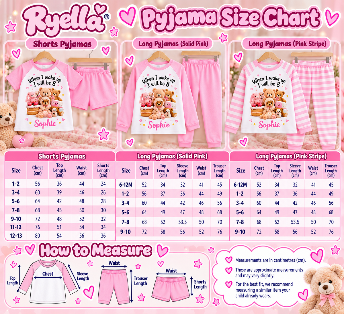 When I Wake Up Birthday Pyjamas – Personalised Name & Age