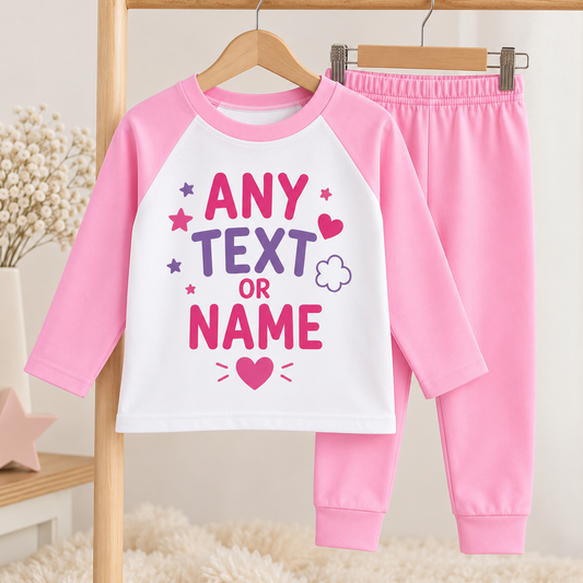 Personalised Kids Pyjamas – Any Name, Wording or Design