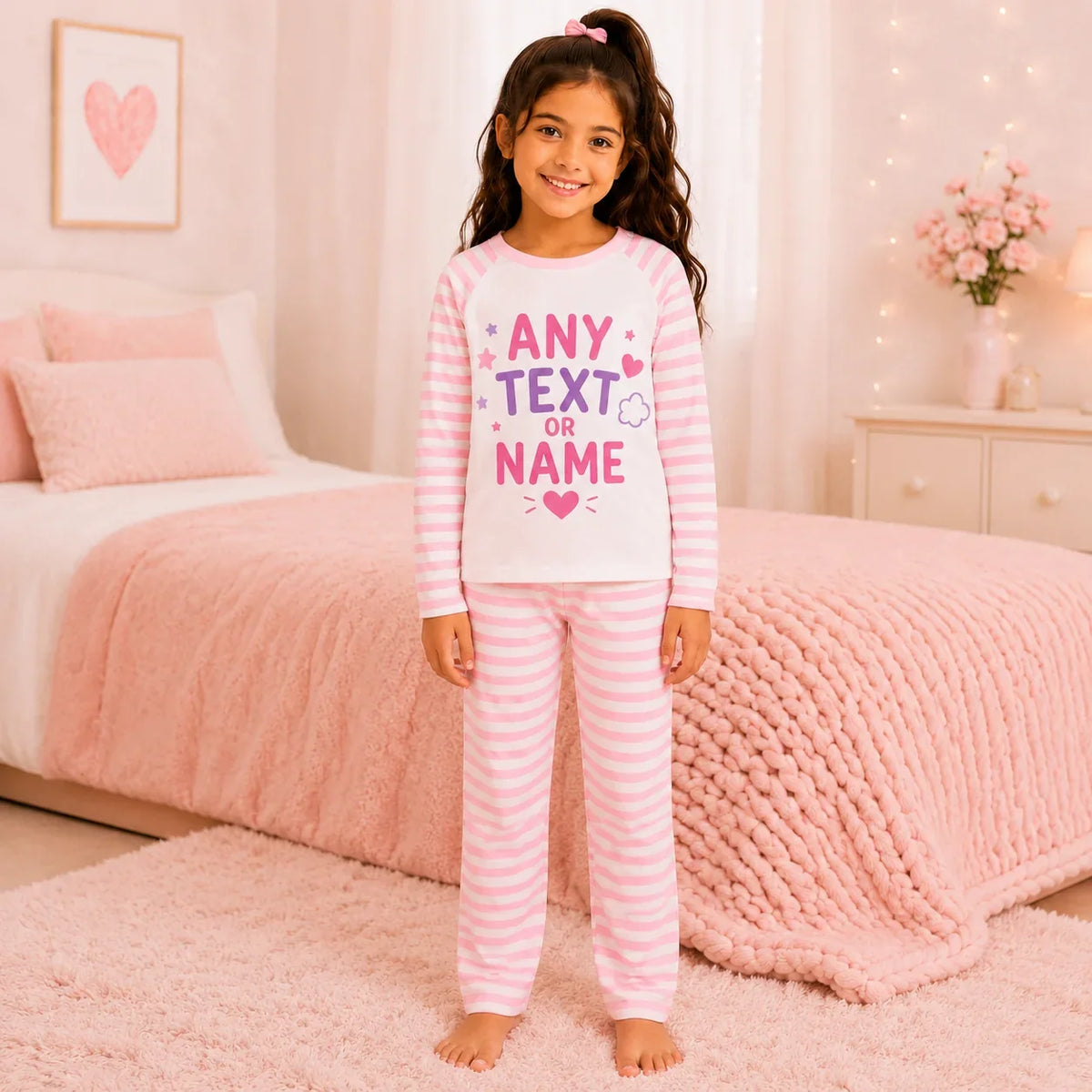 Personalised Kids Pyjamas – Any Name, Wording or Design