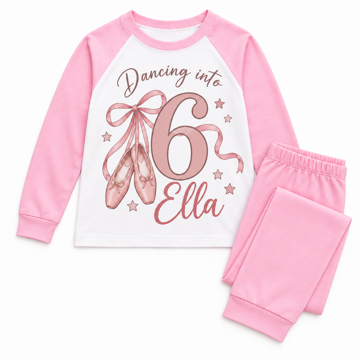 Personalised Girls Ballet Birthday Pyjamas – Dancing Into