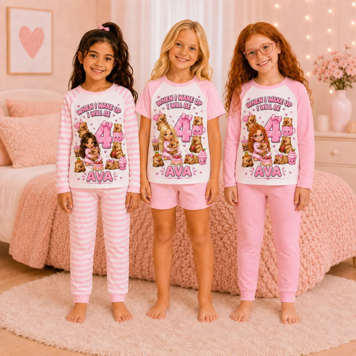 Personalised Capybara Birthday Pyjamas – When I Wake Up PJs