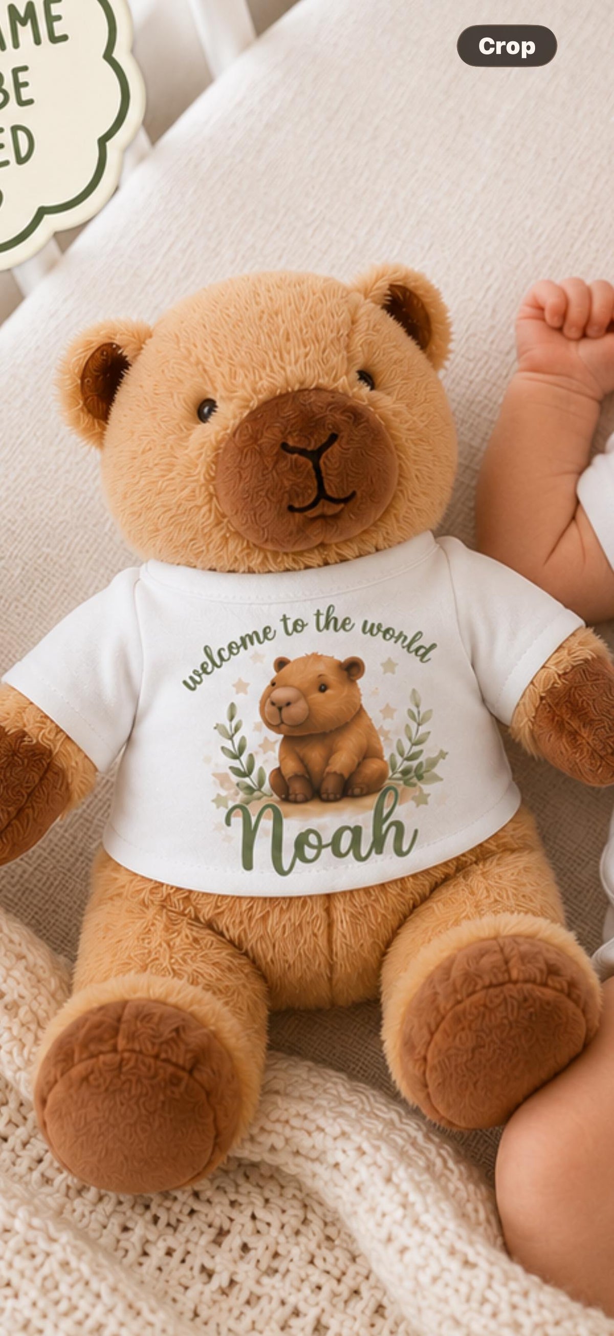 Personalised Highland Cow Baby Gift – Teddy, Vest or Bundle