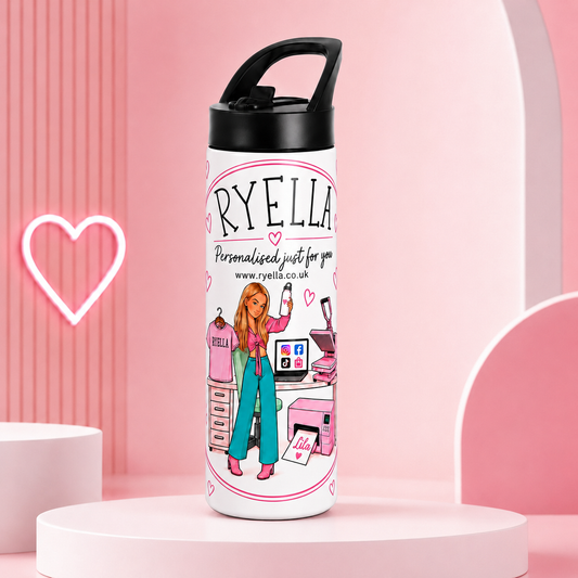 Personalised Water Bottle – Any Name or Design – 16oz & 20oz