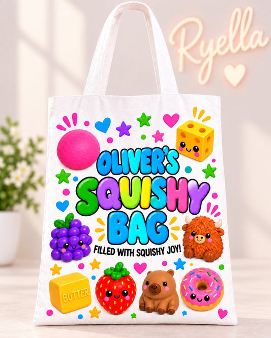 Personalised Boys Squishy Bag – Any Name Added