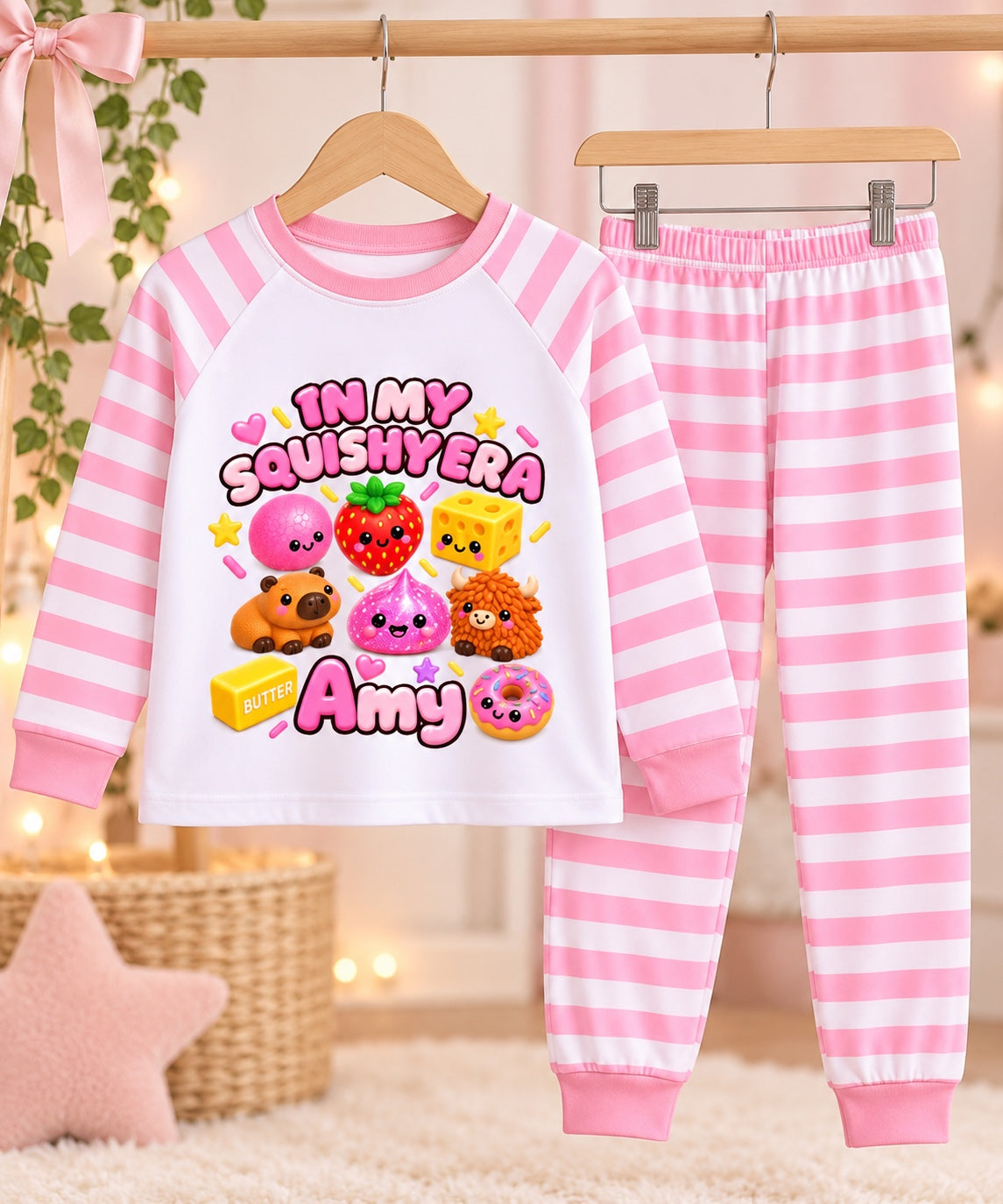 Personalised Girls Squishy Era Pyjamas