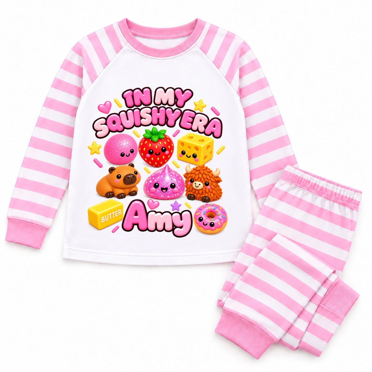Personalised Girls Squishy Era Pyjamas