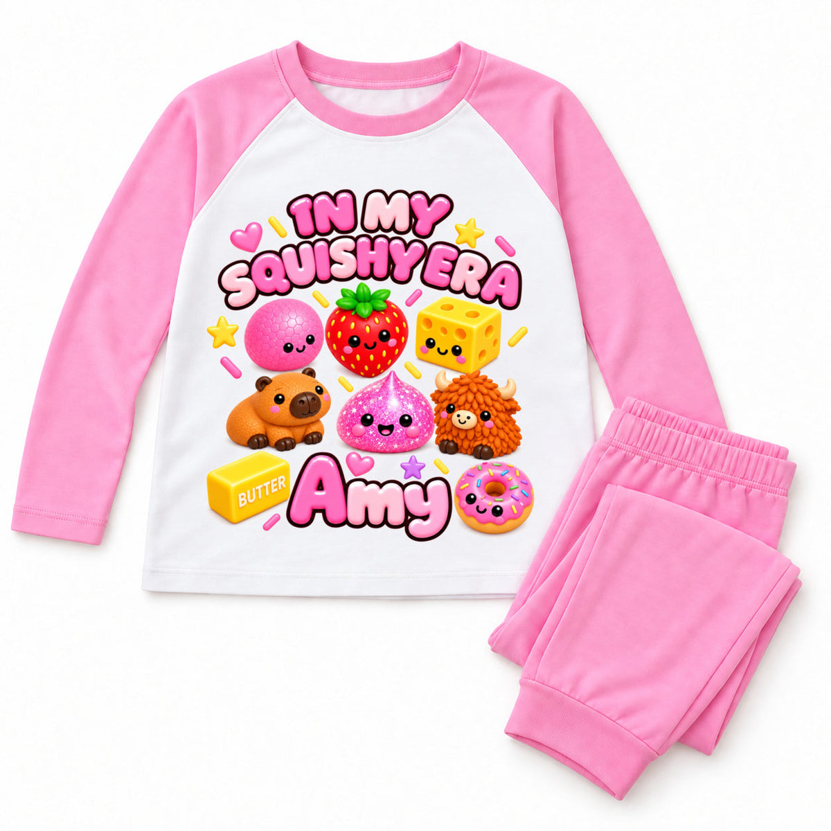 Personalised Girls Squishy Era Pyjamas