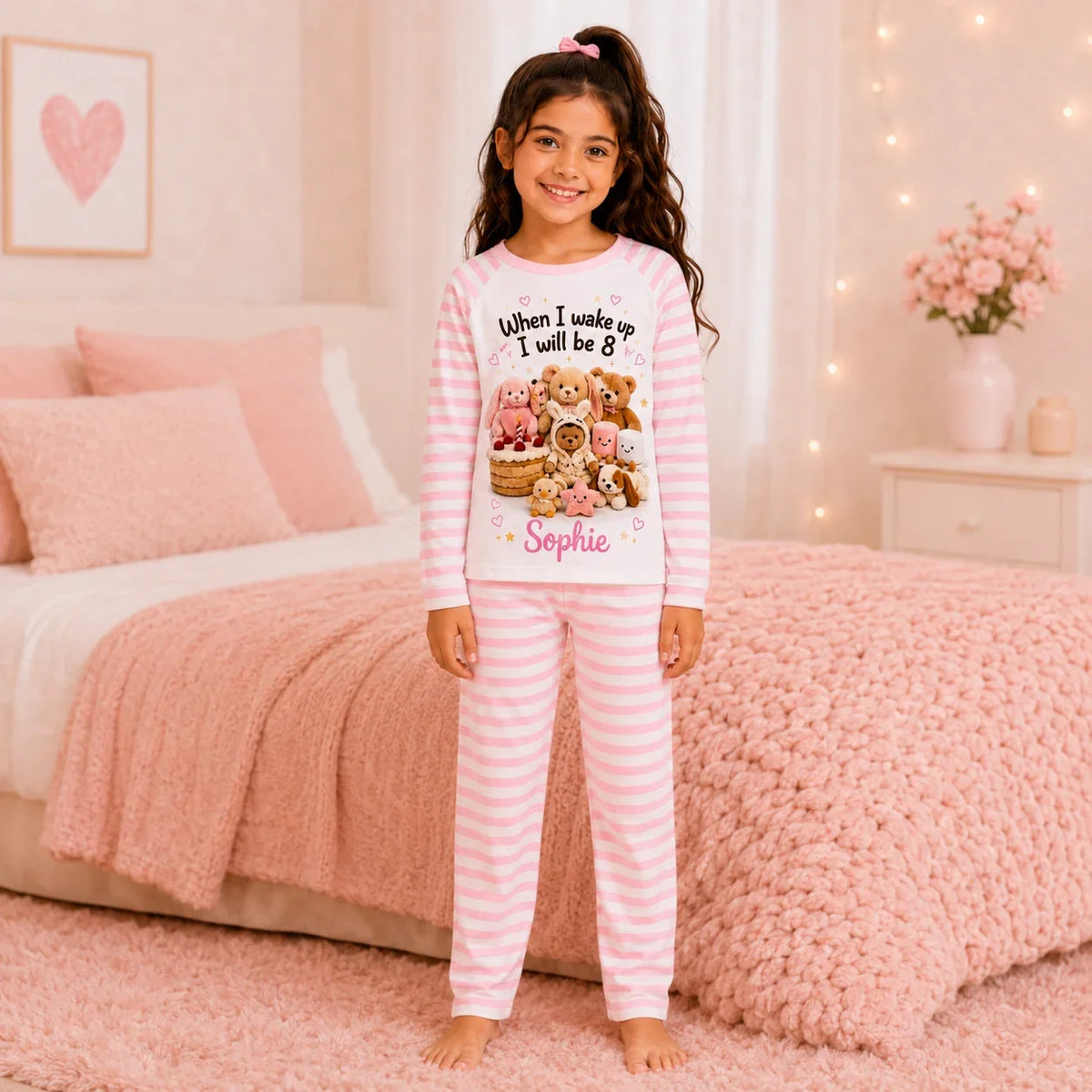 When I Wake Up Birthday Pyjamas – Personalised Name & Age
