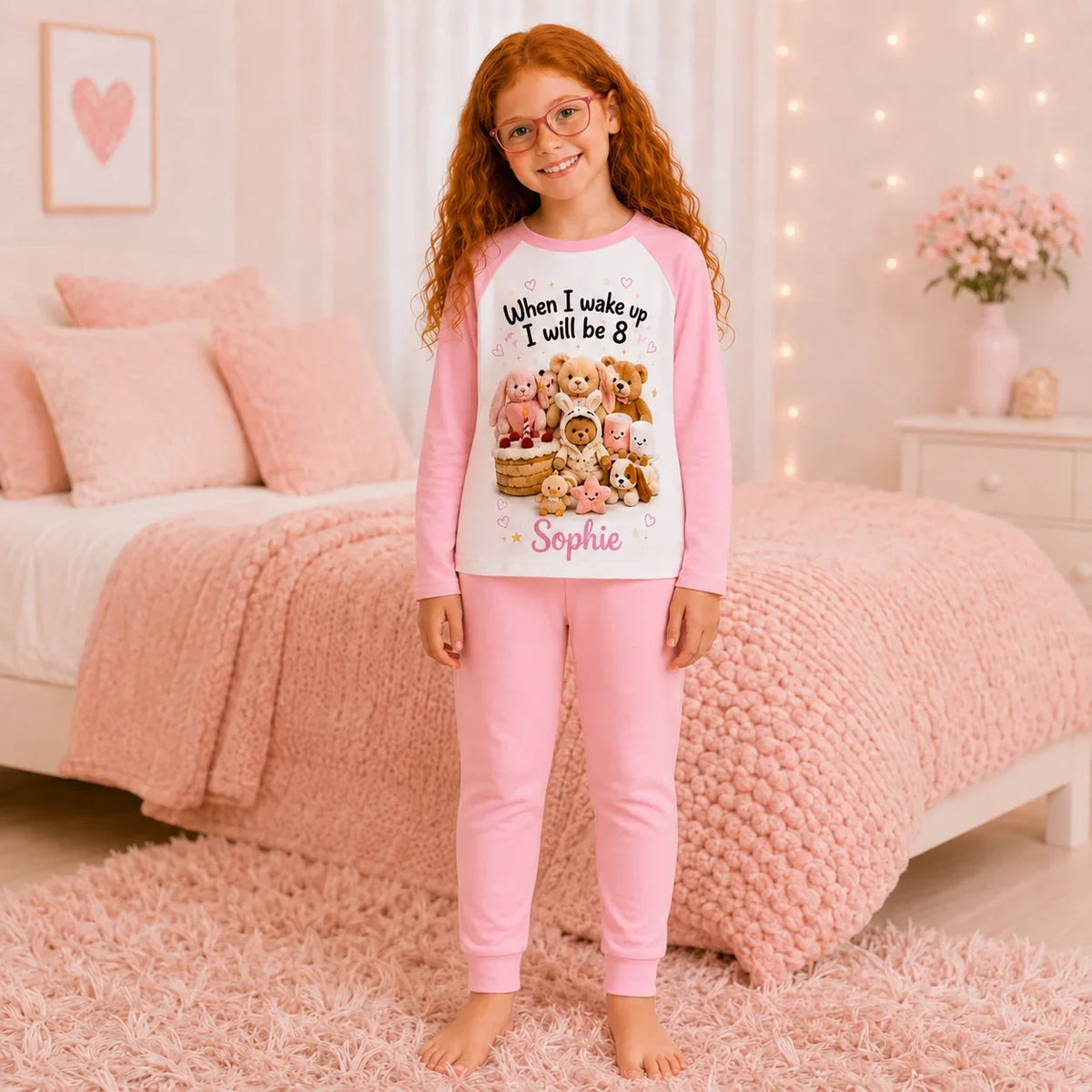 When I Wake Up Birthday Pyjamas – Personalised Name & Age