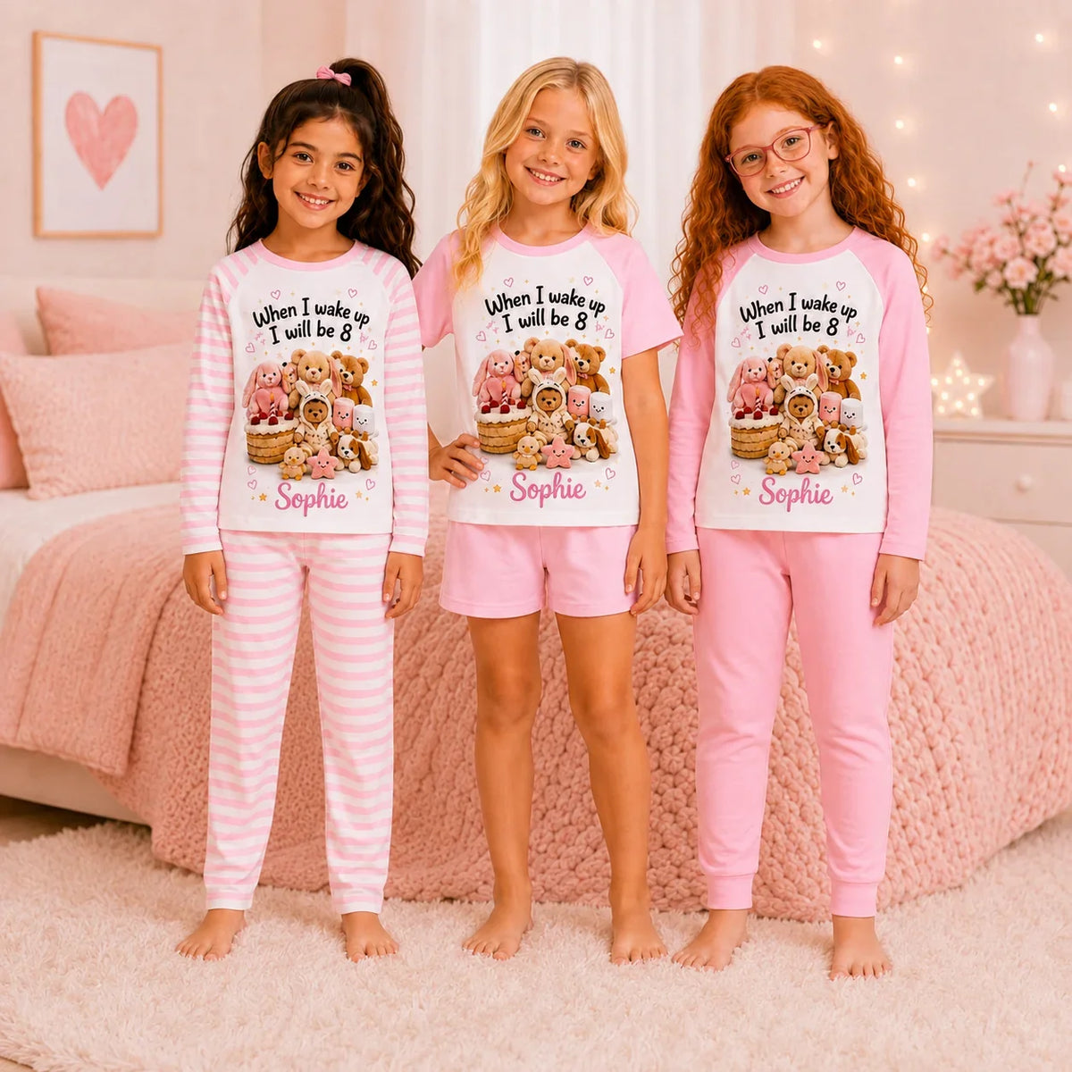 When I Wake Up Birthday Pyjamas – Personalised Name & Age